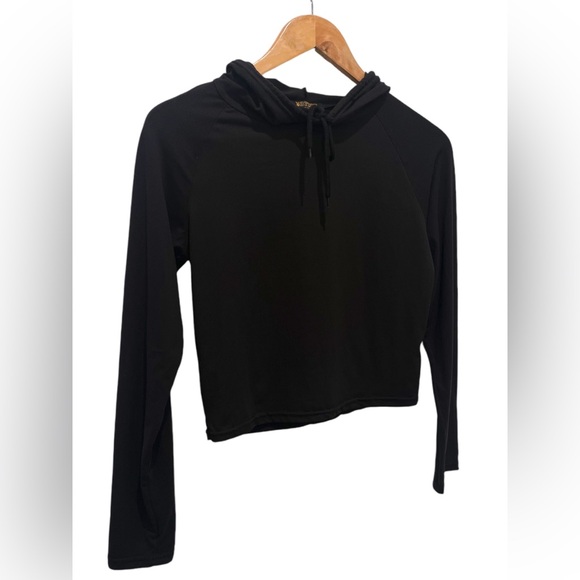 B Free Black Crop Top Hoodie XL - Picture 2 of 7